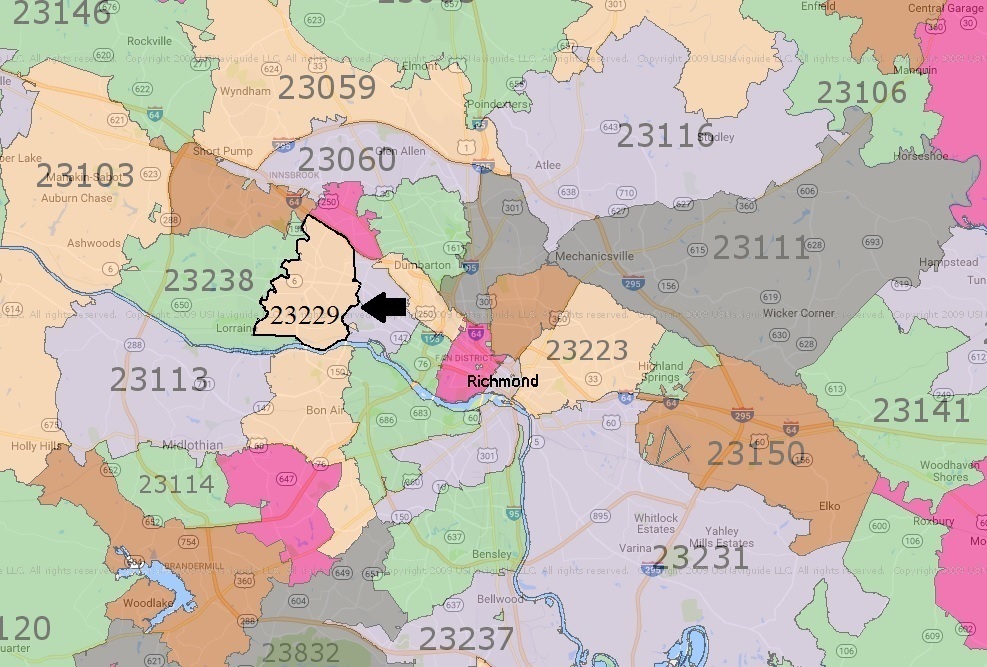 IXACT - 23229 in Greater Richmond Map
